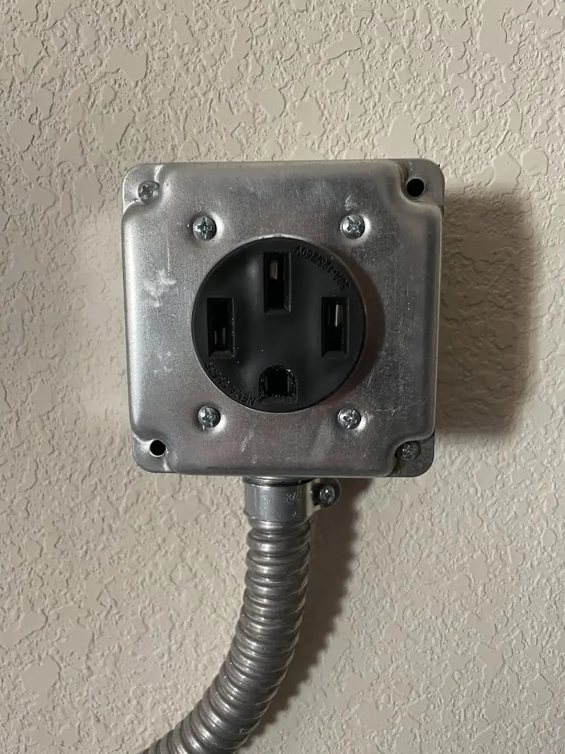 NEMA 14-50 outlet installed for Smart Home Electrical in West University Place